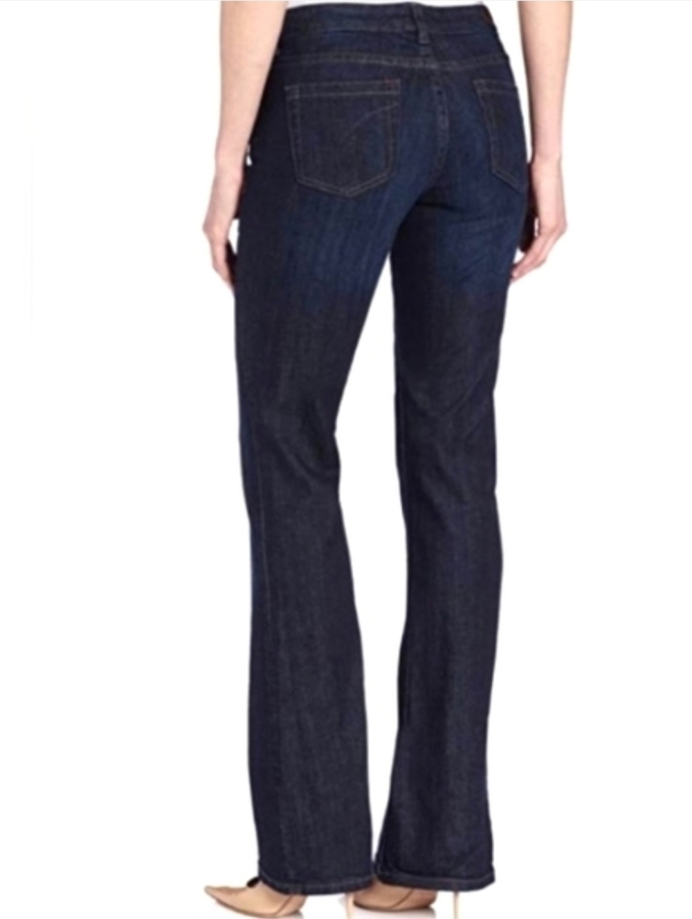 Calvin Klein Ultimate Bootcut Stretch Jeans Stretchy Boot Cut Dark Wash CK 8